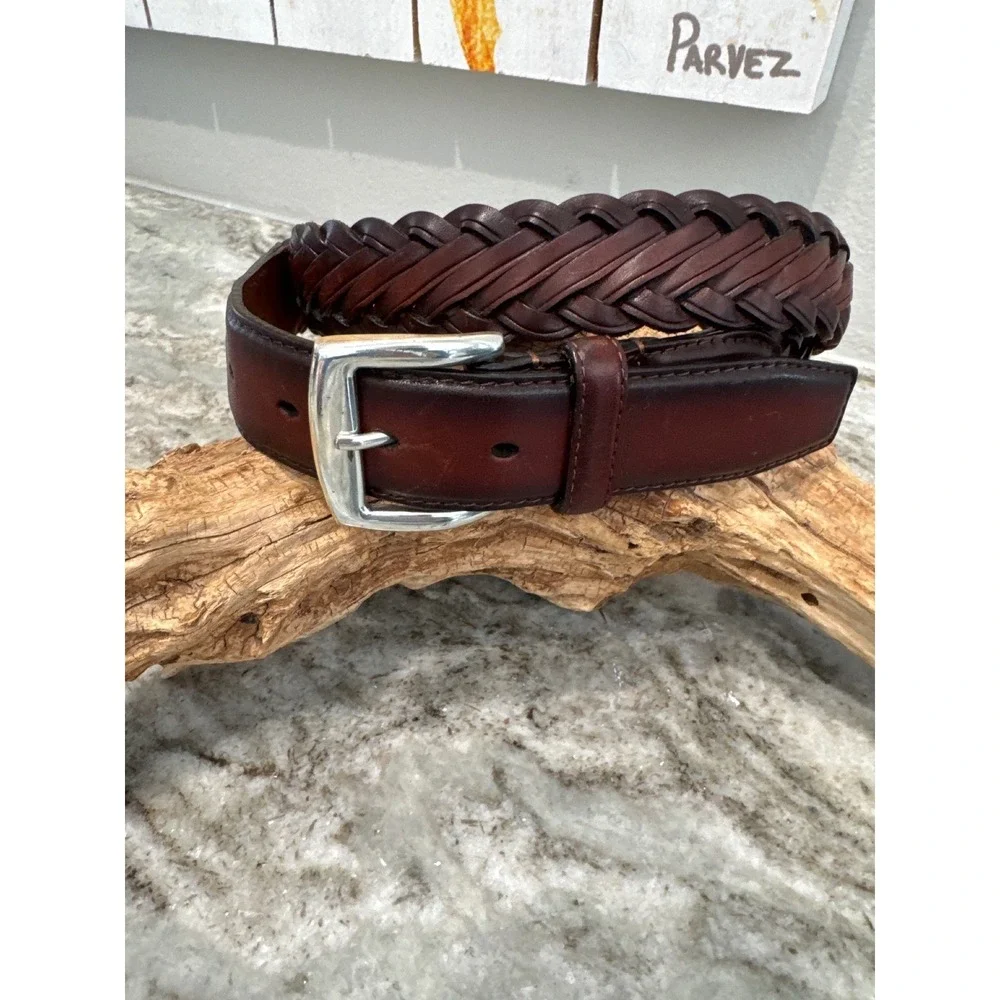 Men's Brighton DONEGAL TAPER Brown‎ Leather Belt Size 36 Stylish